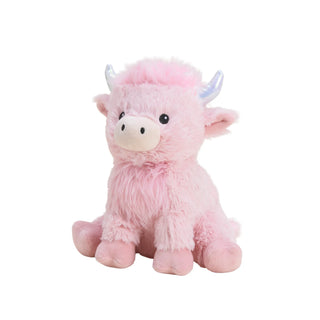 warmies pink highland cow