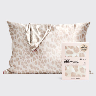 standard satin pillowcase- leopard