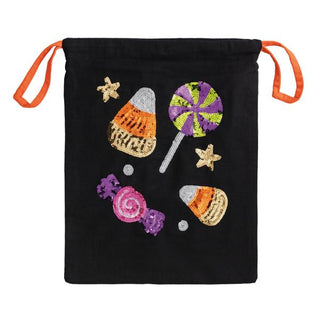 halloween candy sequin treat bag