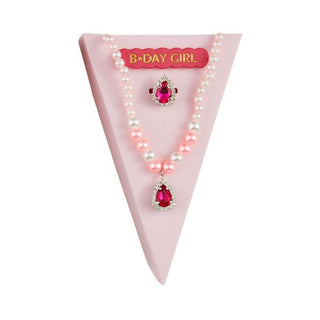hot pink birthday jewelry set