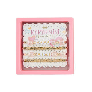 pink mama and mini bracelets
