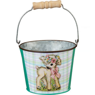 assorted happy easter bucket tins