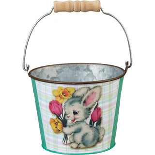 assorted happy easter bucket tins