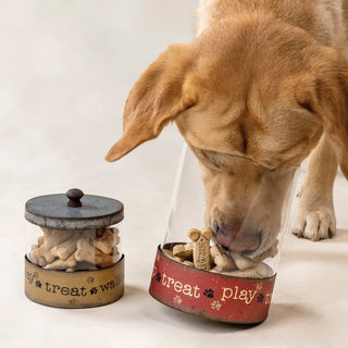 treat nap and treat play treat walk canisters- assorted