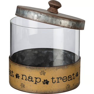 treat nap and treat play treat walk canisters- assorted