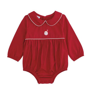 santa red poplin baby bubble