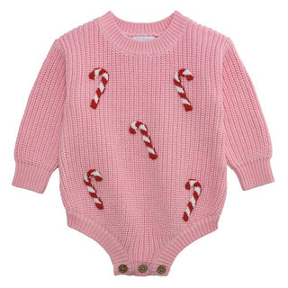 candy cane baby sweater bubble