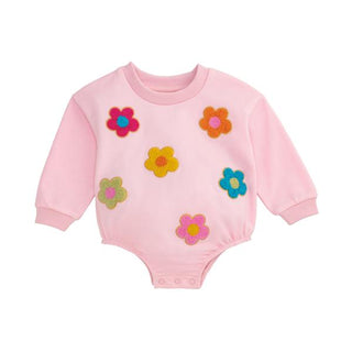 flower baby sweatshirt bubble