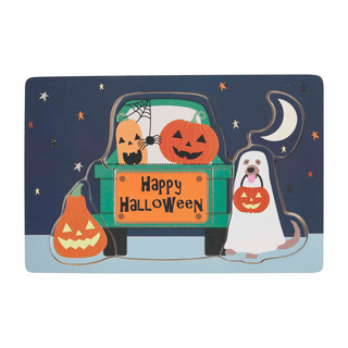 happy halloween wood puzzle