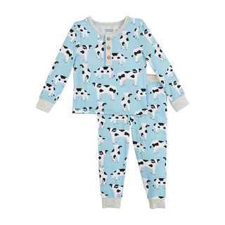blue cow toddler pajamas