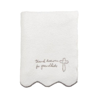 grandparent cross chenille blanket