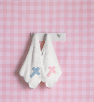 chenille cross blanket - assorted