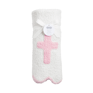 chenille cross blanket - assorted