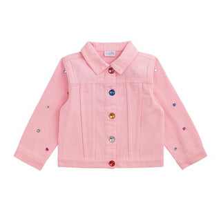pink denim toddler jacket