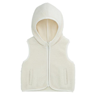 sherpa hooded toddler vest