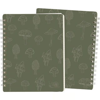 mushrooms spiral notebook