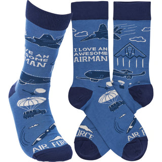 i love an awesome airman socks