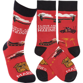 i love an awesome marine socks