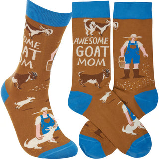 awesome goat mom socks