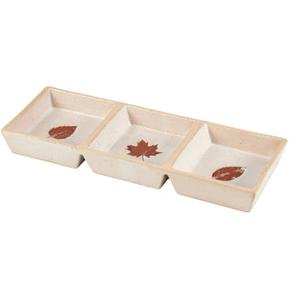 fall leaves tidbit tray