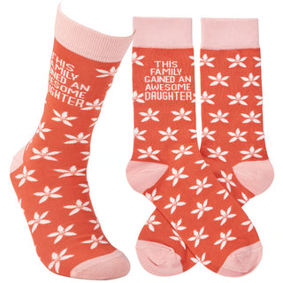 gained an awesome daughter socks