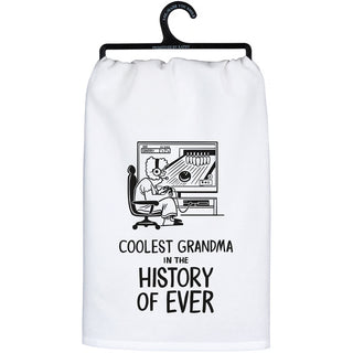coolest grandma kitchen towel