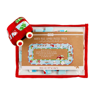 north pole puzzle and car set