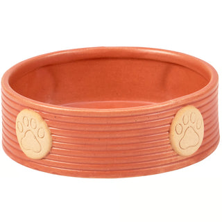 small paw print pet bowl