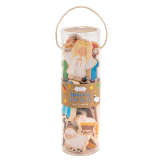 nativity wood toy set