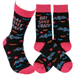 bat crazy socks