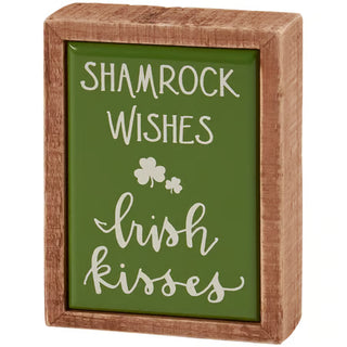 irish kisses box sign mini