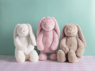 large bunny plush pal - assorted