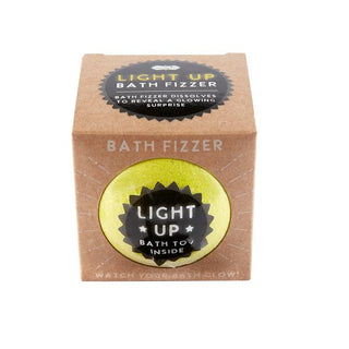 yellow glow-in-the-dark bath bomb