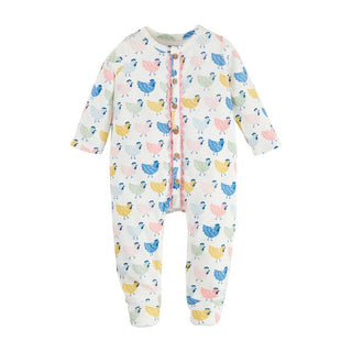 chicken print baby sleeper