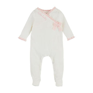 pink chainstitch baby sleeper