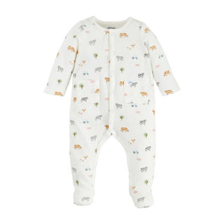 ditsy farm print baby sleeper