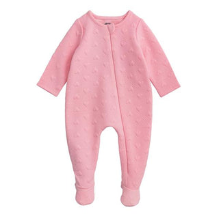 quilted heart baby sleeper