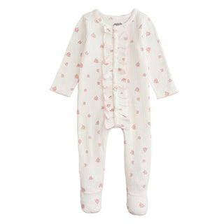 ribbed floral dot baby sleeper