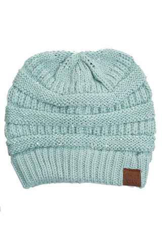 sequin beanie - assorted