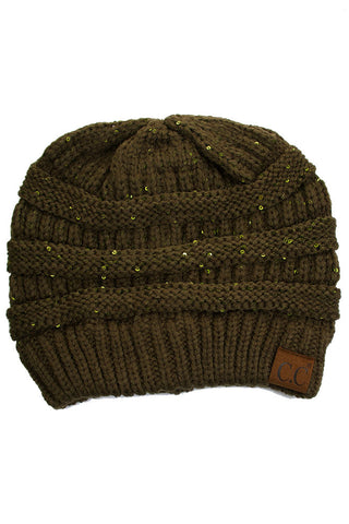 sequin beanie - assorted