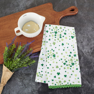 mini shamrocks kitchen towel