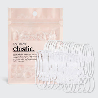 clear no-snag elastics 100 pc set