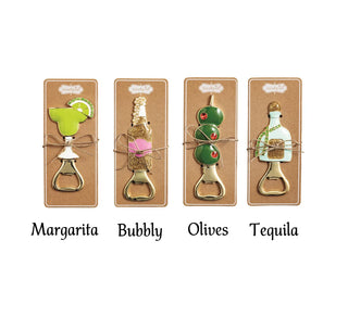 bedazzled bar bottle opener - assorted