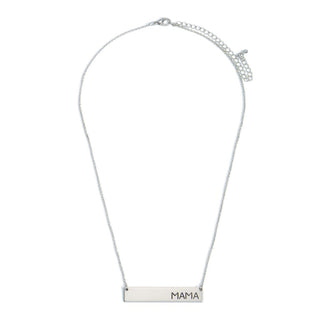 "mama" bar necklace