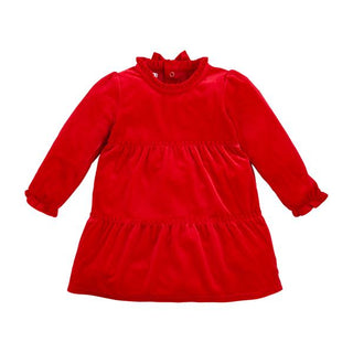 red velvet bow dress