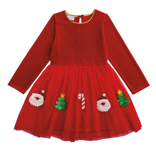 red christmas tutu toddler dress