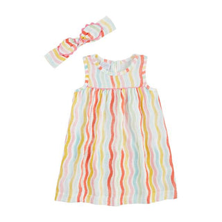 rainbow toddler dress set