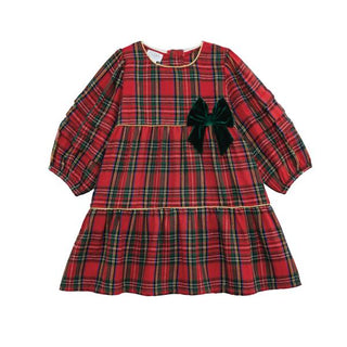 tartan tiered dress