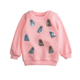 sparkle ghost sweatshirt