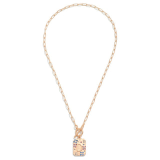 t- bar initial pendent necklaces- assorted